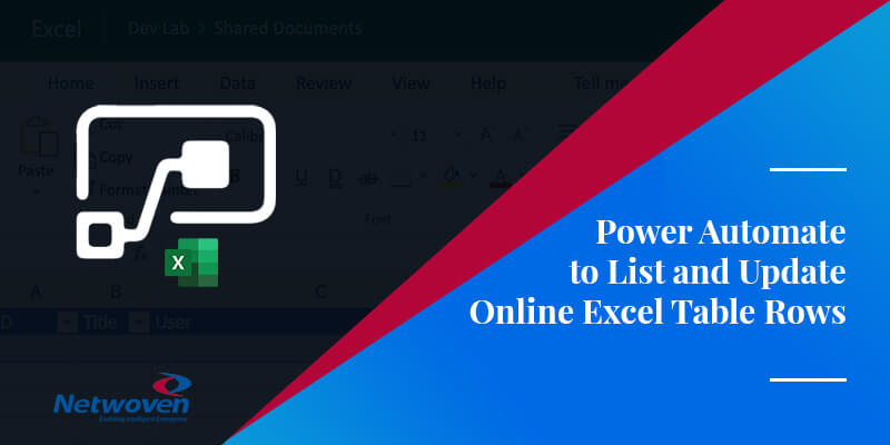 Power Automate to List and Update Online Excel Table Rows