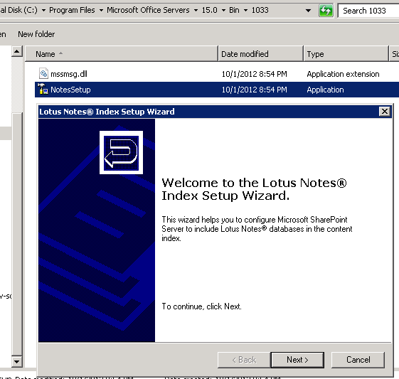 Search Lotus Notes Documents from SharePoint 2013