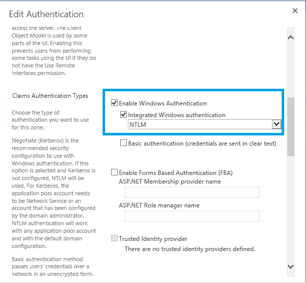 Change SharePoint Web Application Authentication mode from Classic to Claims