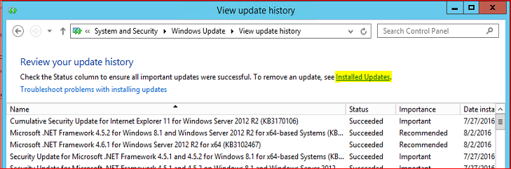SharePoint 2013 installation Error in Windows Server 2012 R2 due to updated .Net Framework 4.5