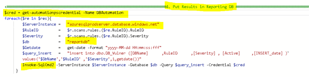 Consolidating Azure SQL Vulnerability Scan Reports Across Databases