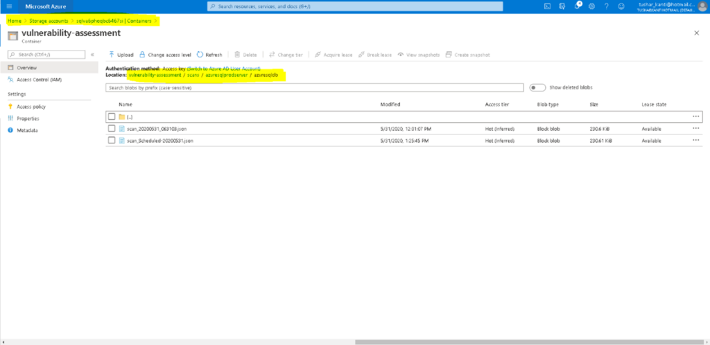 Consolidating Azure SQL Vulnerability Scan Reports Across Databases