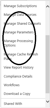 Error in Open Menu - SQL Server 2012 Reporting Services Integration with SharePoint 2013