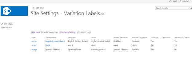 Using Variations to create multilingual sites in SharePoint