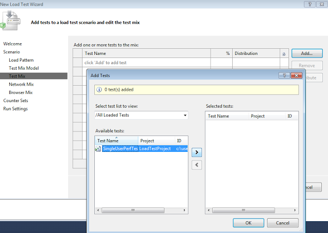 Load Test Steps using Visual Studio 2010 Ultimate