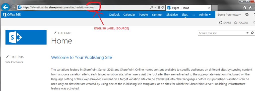 Using Variations to create multilingual sites in SharePoint