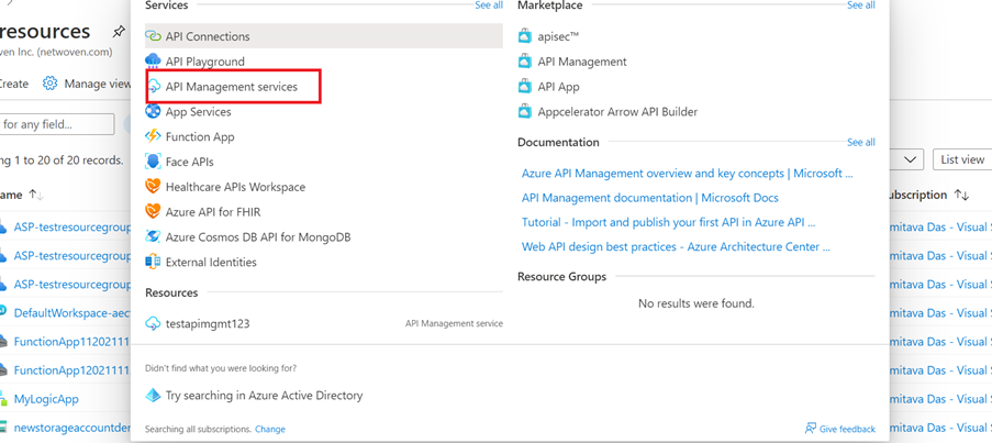 How to import an Azure Function App as an API in Azure API Management