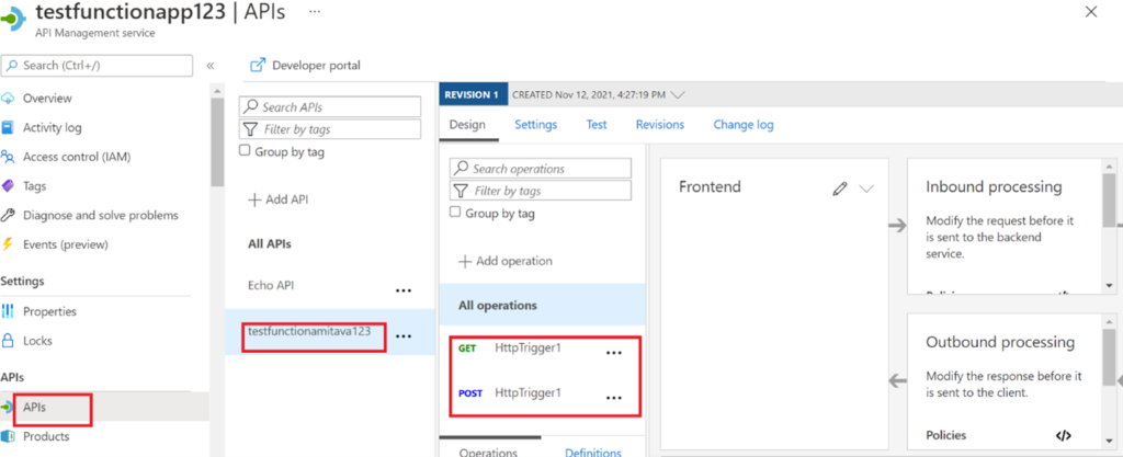 How to import an Azure Function App as an API in Azure API Management