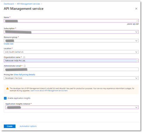 Setting up Azure API Management Service