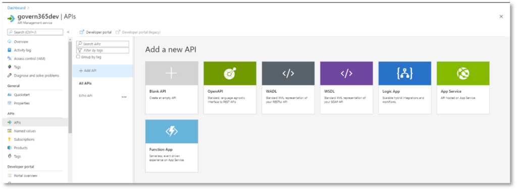 Setting up Azure API Management Service