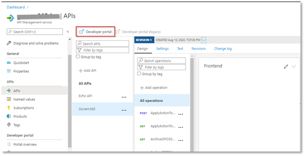 Setting up Azure API Management Service