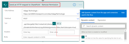 Set Item Level Permission in SharePoint List using Power Automate