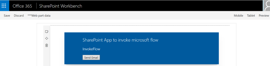 Triggering Microsoft Flow from SPFx Application