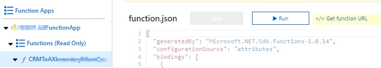 Integrating Dynamics 365 for Finance & Operations (AX) with Dynamics CRM using Azure Function