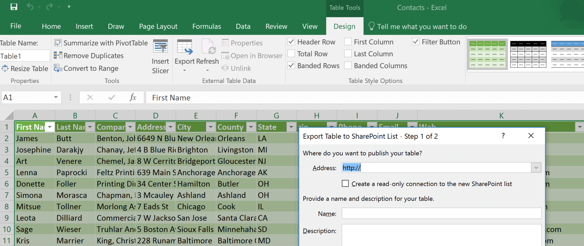 Ways To Export Data From Excel To A SharePoint List