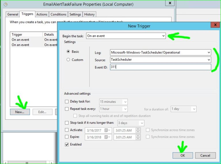 “Send an email” Windows Server 2012 Task Scheduler deprecated feature