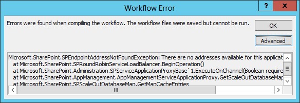 How to Resolve SharePoint Designer Workflows Publishing Error in SharePoint 2016