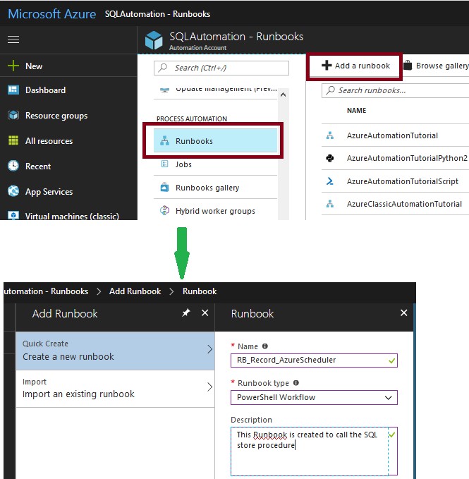 Schedule the Execution of SQL Jobs in Azure with Automation Service