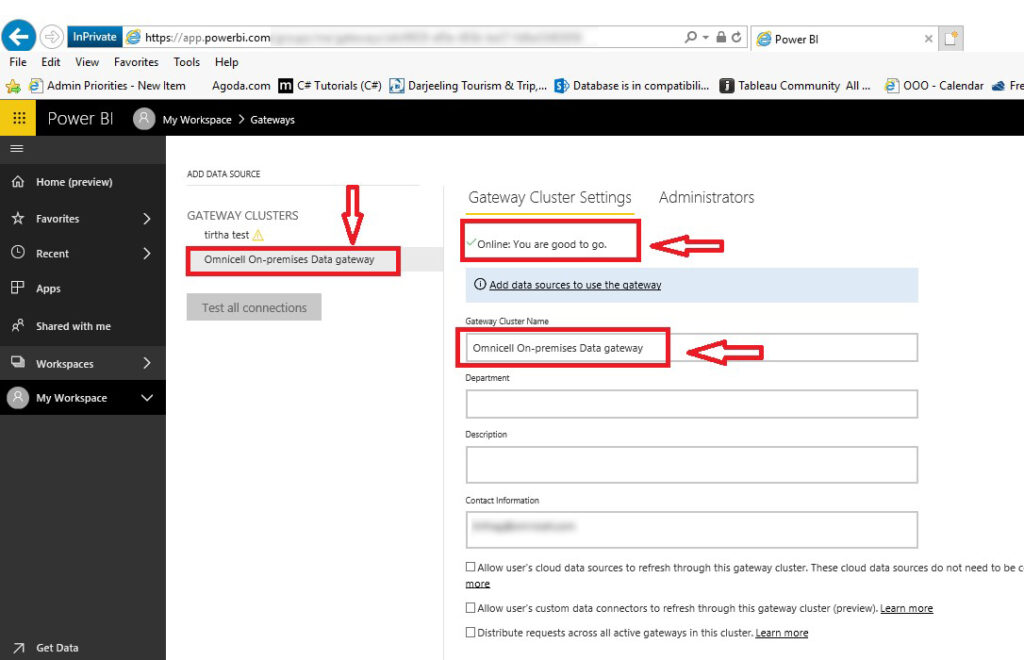 Installation and Configuration of Microsoft Data Gateway Server