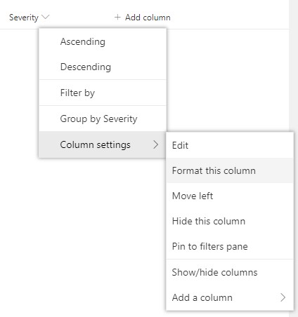 SharePoint Online – No code Status Column Formatting with Color Palette