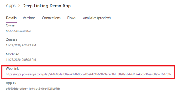 Simply Explained – Power Apps Deep Linking