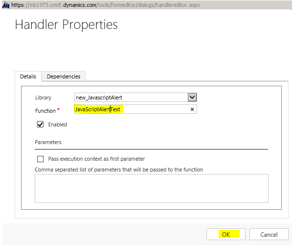 Microsoft Dynamics CRM – Adding Pure Client Side Scripting