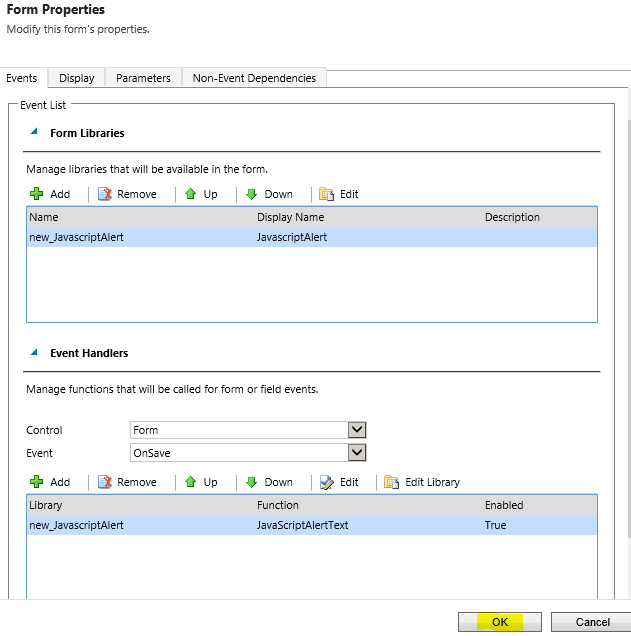 Microsoft Dynamics CRM – Adding Pure Client Side Scripting