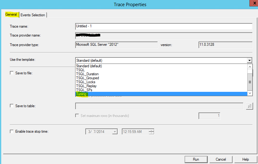 How to use SQL-SERVER profiler for database tuning