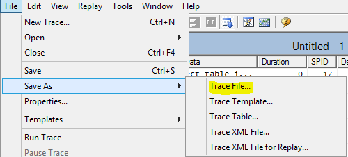 How to use SQL-SERVER profiler for database tuning