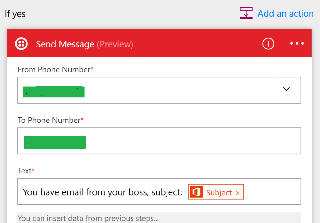 Setup instant alerts like text messages & push notifications on your phone with Microsoft Flow