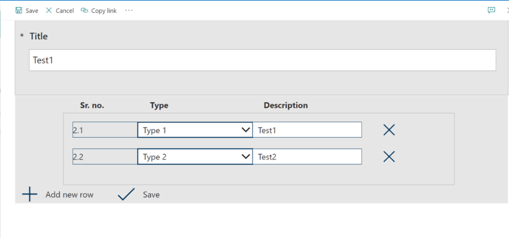 Showing Repeating Section Data from SharePoint List in Power Apps