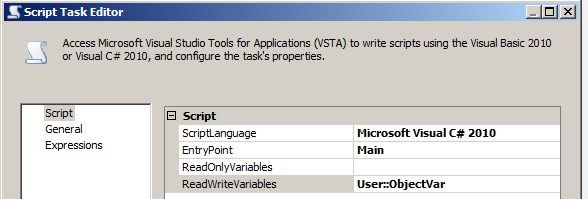 Retrieve Records in SSIS Script Task