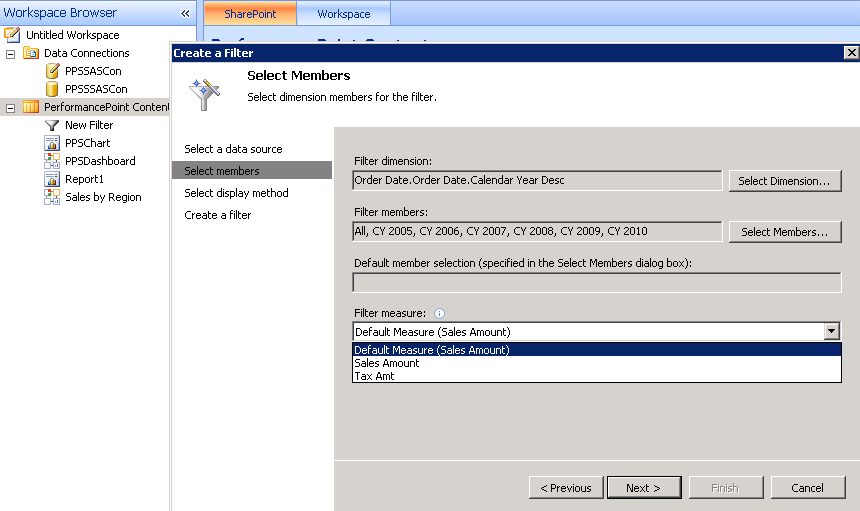 Simple Way to Create a PPS Dashboard