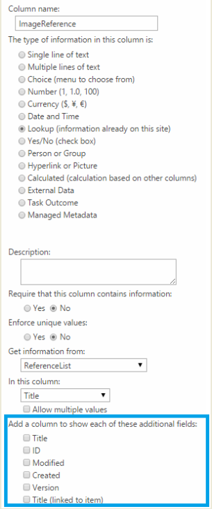 How to extend capabilities of lookup columns