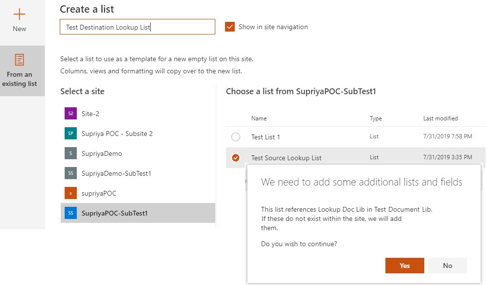 Create SharePoint Online Document Library from Other/Existing Document Library