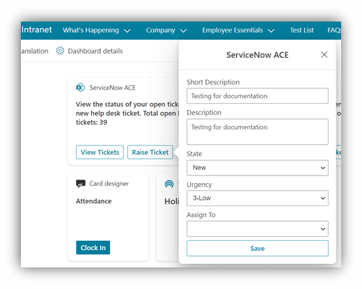 Microsoft 365 Custom Adaptive Card Interacting with ServiceNow APIs