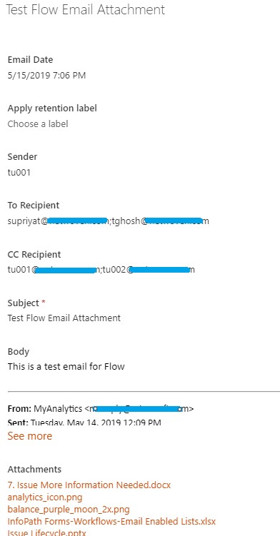 How to recreate SharePoint On-Premise Email Enabled List in SharePoint Online with Microsoft Flow