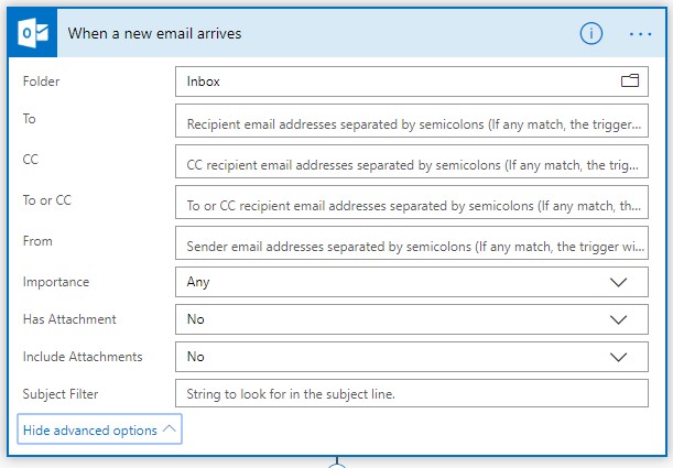 How to recreate SharePoint On-Premise Email Enabled List in SharePoint Online with Microsoft Flow