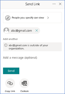 Inside the “Sharing Links” when Sharing a Document in SharePoint Online or OneDrive