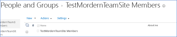 Permissions In Office 365 Group Connected Modern Team Site