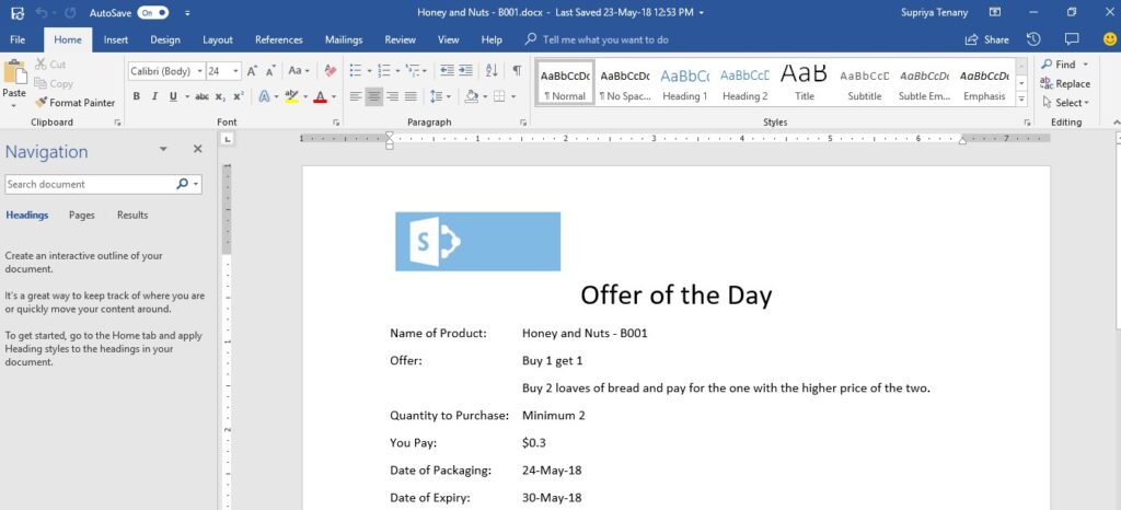 Create Custom Document Template from SharePoint List using Microsoft Flow