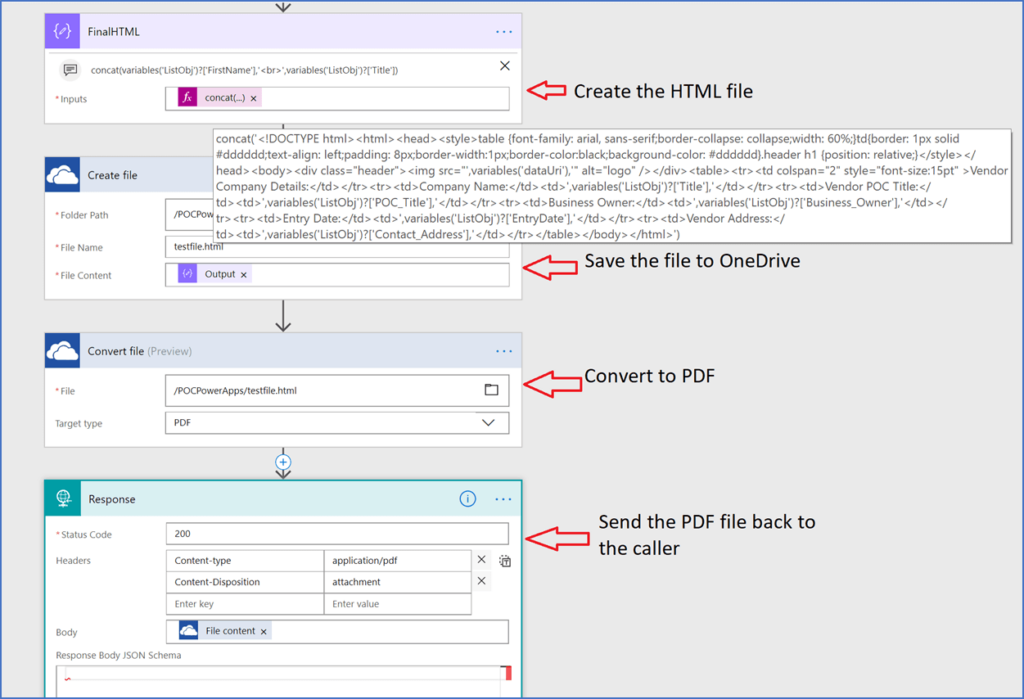 Download SharePoint List Item As PDF Using Microsoft Flow and SPFX Extensions