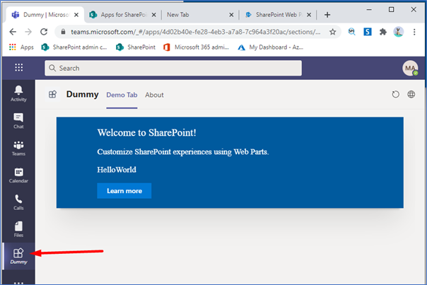 How to Create Microsoft Teams Personal Tab Using SPFx