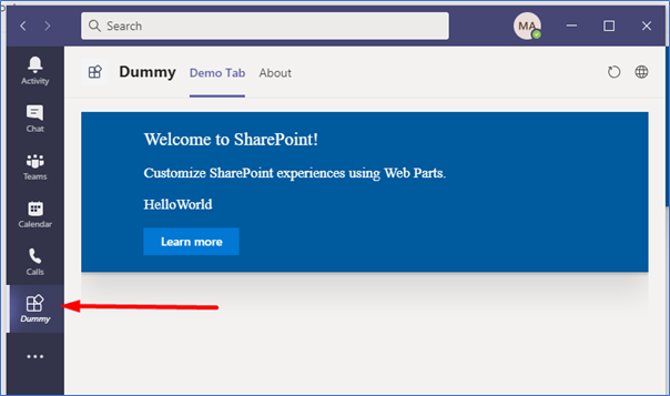 How to Create Microsoft Teams Personal Tab Using SPFx