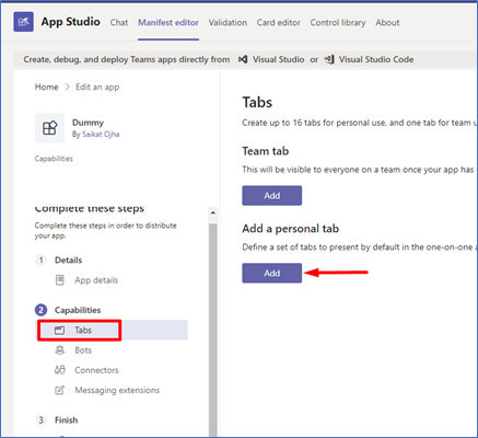 How to Create Microsoft Teams Personal Tab Using SPFx