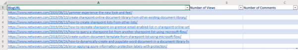 Power Automate to List and Update Online Excel Table Rows