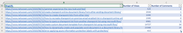 Power Automate to List and Update Online Excel Table Rows