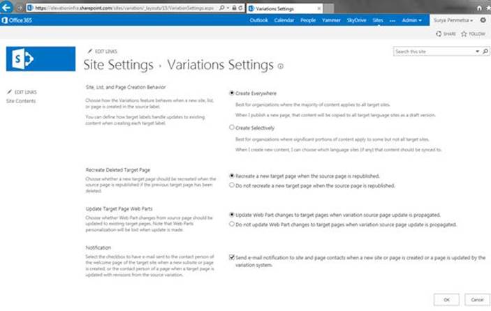 Using Variations to create multilingual sites in SharePoint