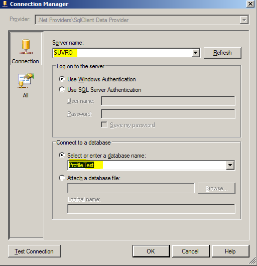 Using SSIS ‘Data Profiling Task’ Control for data validation