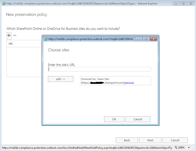 Office 365 Security Compliance – Legal Hold